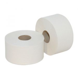 100003 Toiletpapier Mini Jumbo Rollen 2- Laags 12 Rollen