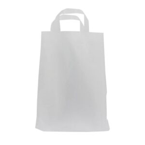 600011 Plastic tassen met lus Semi transparant 31x35 cm