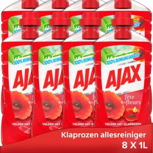 Ajax Allesreiniger Bloem  8 x 1 Liter
